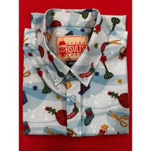RSVLTS You Shouldn't Have Christmas Genie Shirt Kunuflex Drop Zone 049 Large EUC